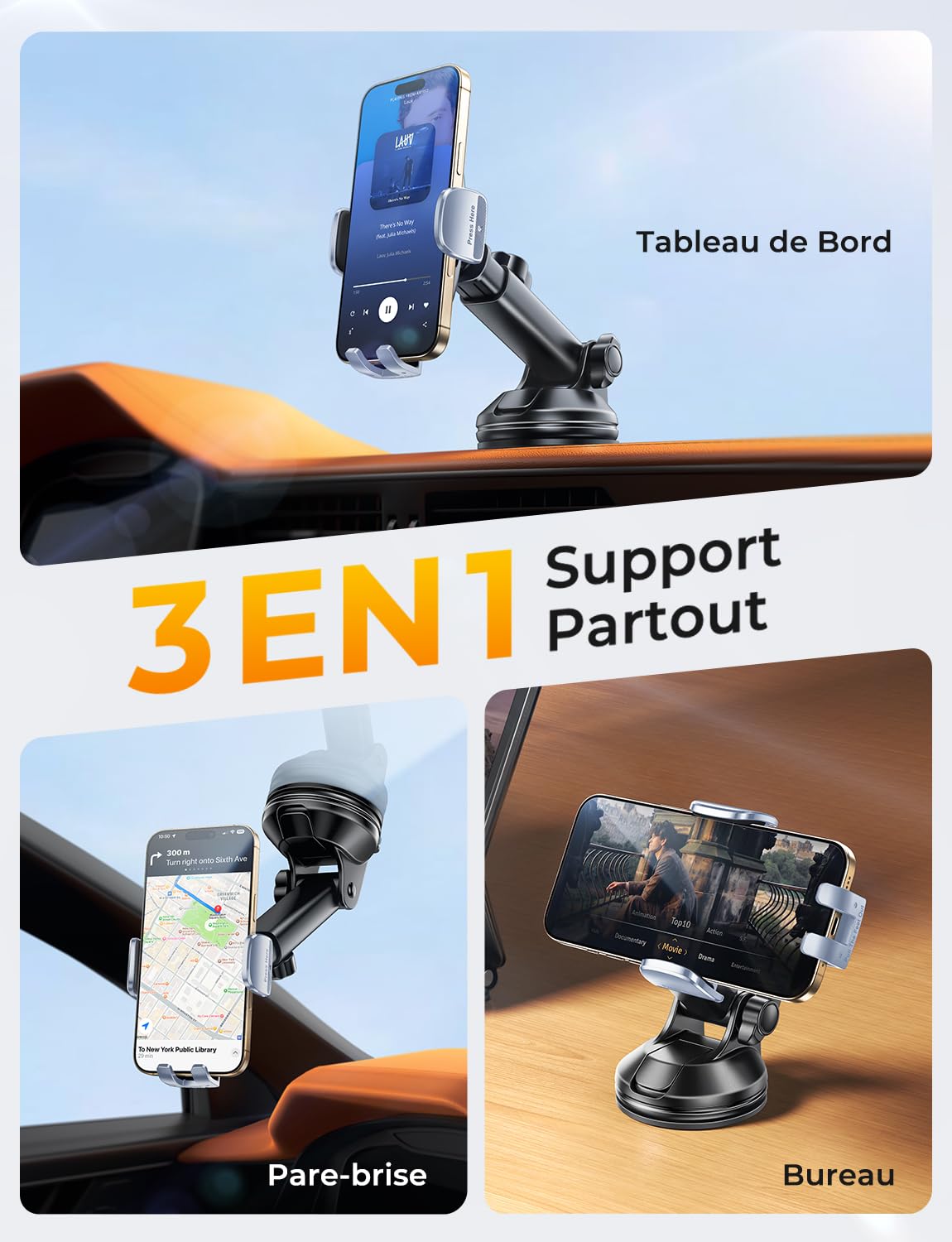 CIRYCASE Support Telephone Voiture