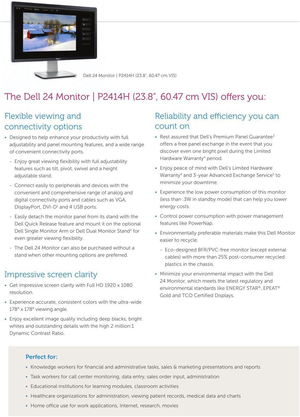 Dell Professional P2414H