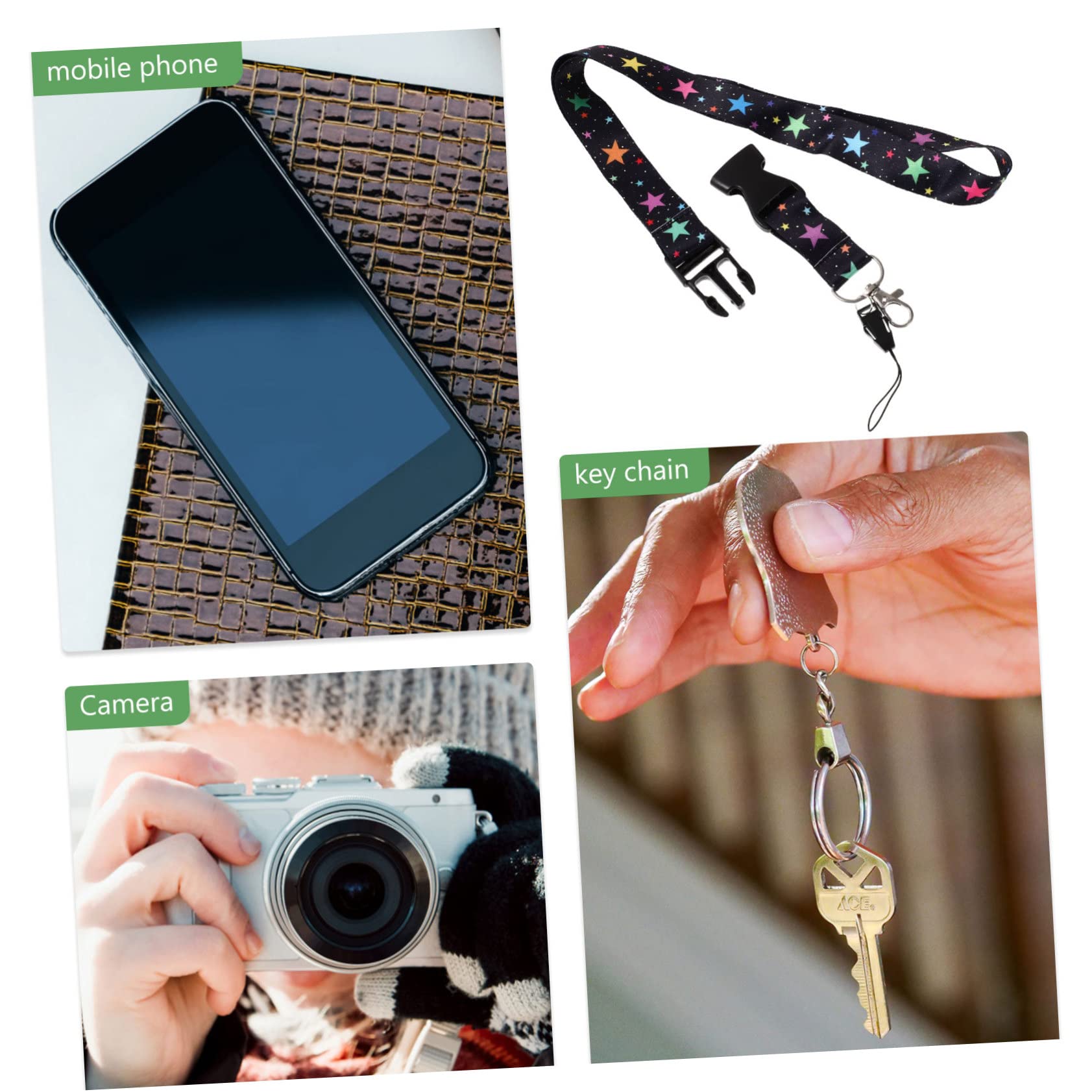 Hemobllo 10pezzi Cinturino Decorativo Per Telefono Tracolla Multi-funzione Cordino Removibile Per Cellulari e Chiavi Accessorio Pratico e Portatile Per Ogni Occasione