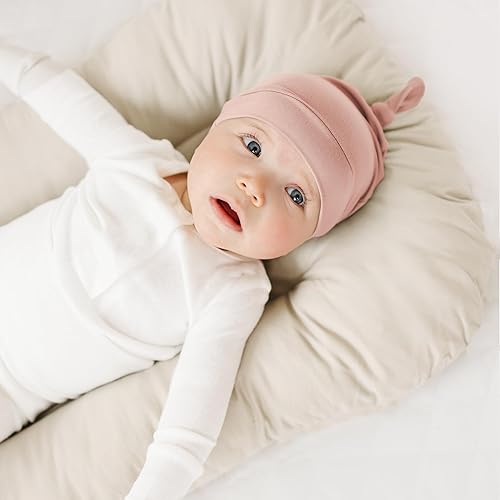 Miniatura 2 de Konssy Paquete de 8 gorros para bebé recién nacido, gorros suaves para bebés y niñas de 0 a 6 meses