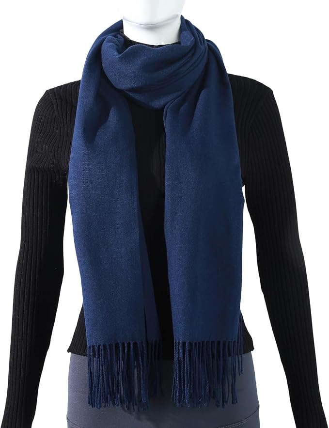 Bufanda para mujer invierno Pashmina suave y cálida miniatura 5