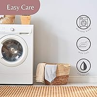 Vista 5 de Superity - Sábana bajera ajustable de lujo de calidad de hotel, 100% algodón, ultrasuave, agradable al tacto, bolsillo profundo para 7 colchones