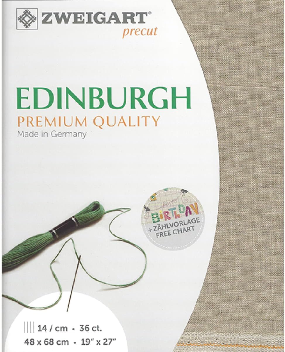 Zweigart Precut Edinburgh col.53 Fabric Cut, 48 x 68 cm