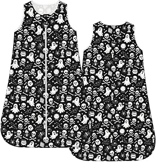Witch Skulls Ghost Baby Wearable Blanket Infant Boys Girls Sleeping Bag for Newborn Unisex Baby Stuff Sleep Sack Suit XL(18-24month)