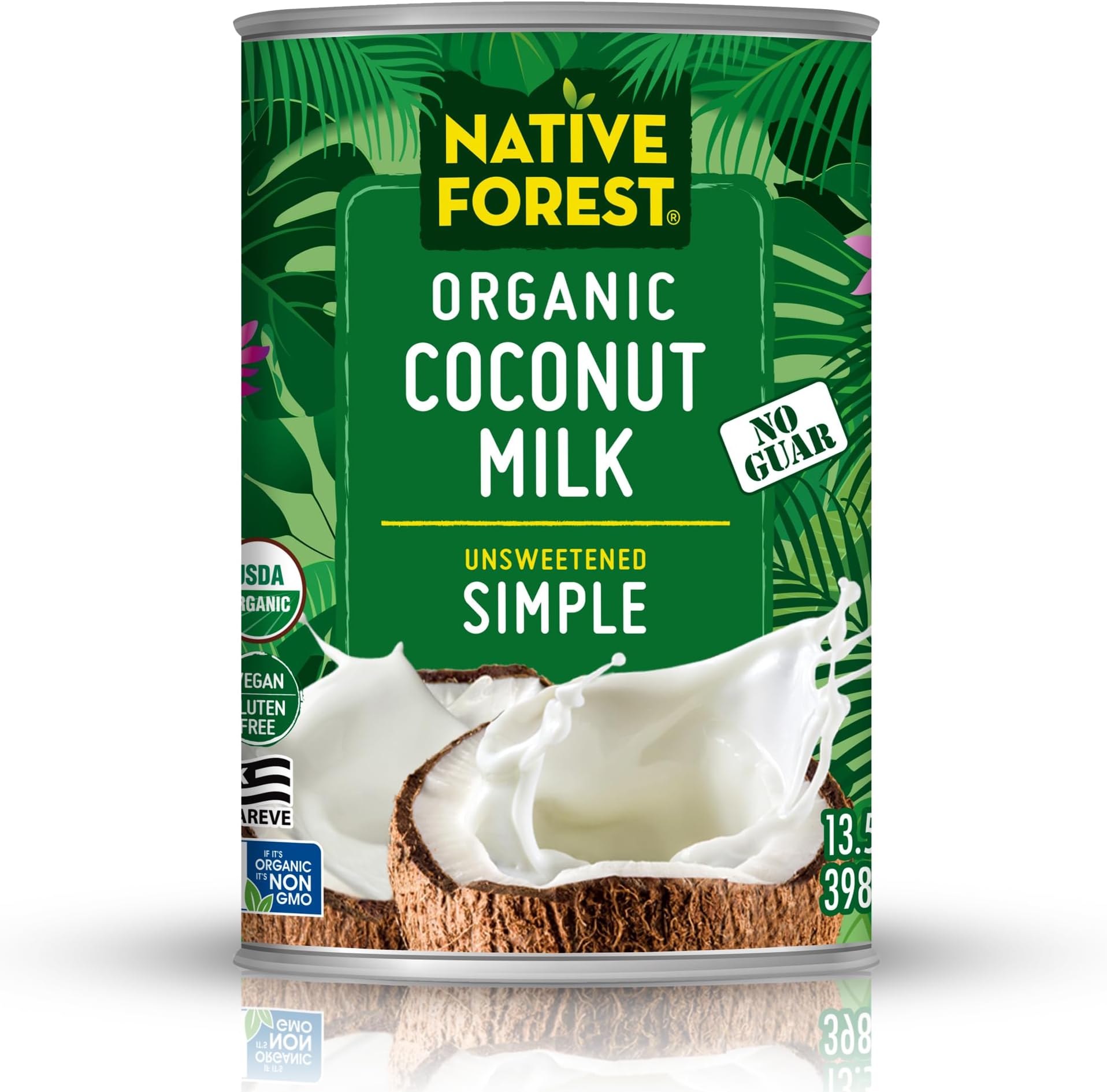 Organic Coconut Milk Unsweetened - Coconut Milk Canned, Unsweetened, Simple - 13.5 Fl Oz (Pack of 3)