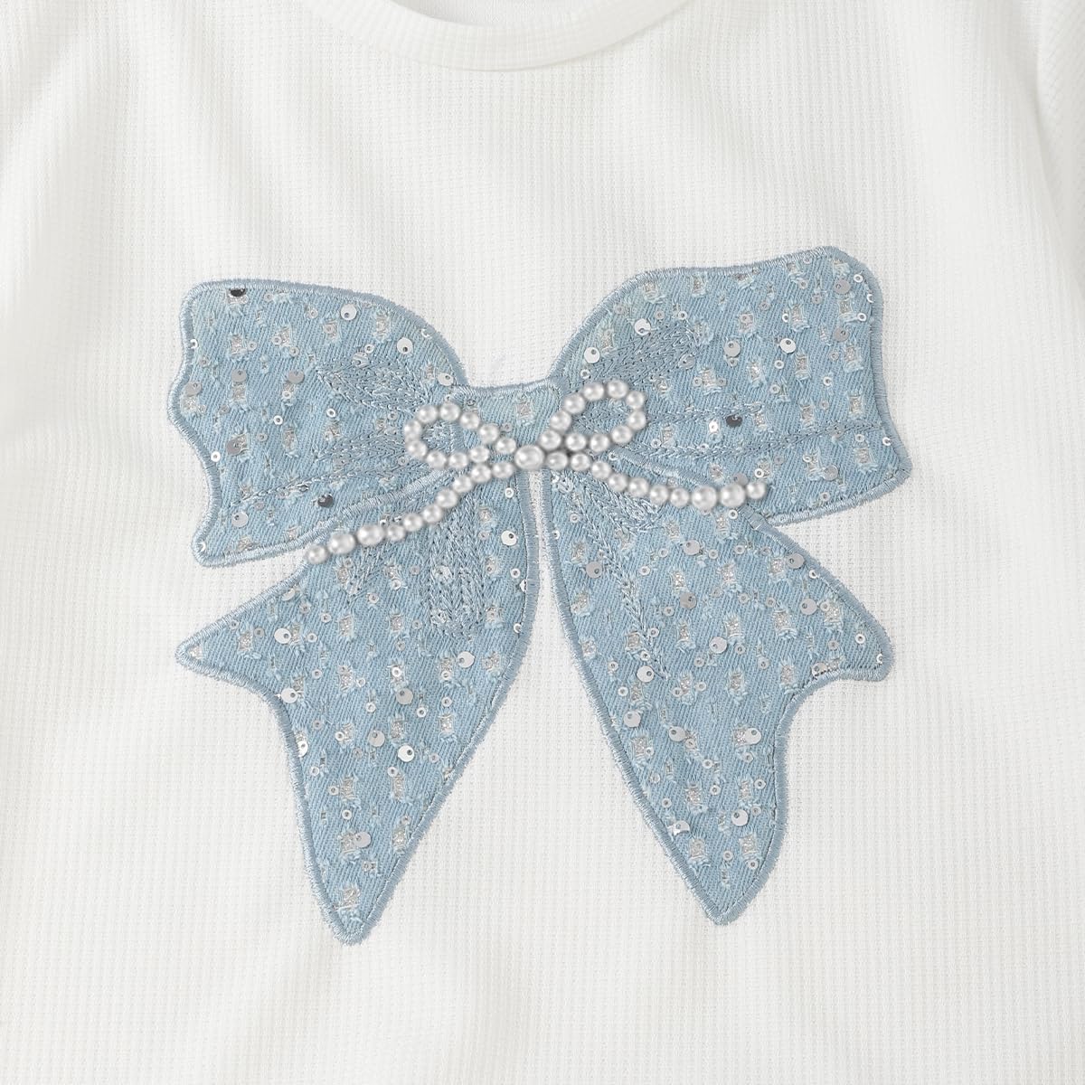 Girls Clothes 2 Piece Cute Butterfly Print T-Shirt Tops & Cargo Pants Spring Summer Outfits Teen Tween Girls 9-14Y Blue 7-8 Years image 5 of 8 B0GKFG5RC3