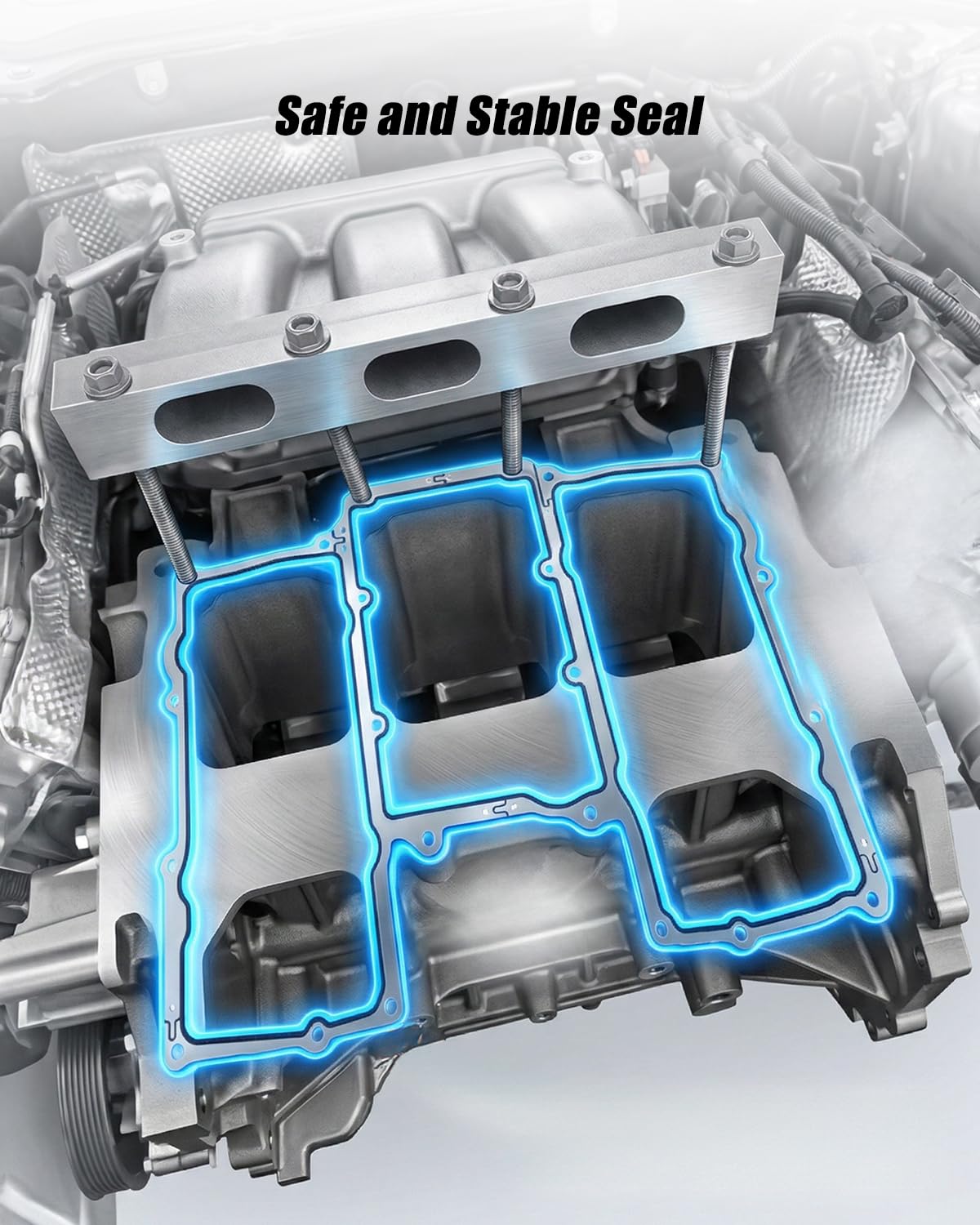 Manifold Gasket Compatible with Land Rover Range Rover 2013-2021 LR4 2014-2016 Discovery 2017-2020 Jaguar XJ 2013-2019 XF 2013-2020 XE 2017-2019 Replace LR041681 LR041680