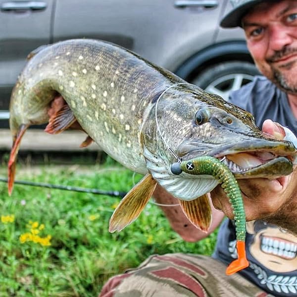 Monkey Lures King Lui - 7,5 cm, 10 cm, 12,5 cm, 14 cm - Big L Köder, Gummifisch, Angelköder, Softbait, Zanderköder, Kunstköder Angeln, Gummiköder - 5