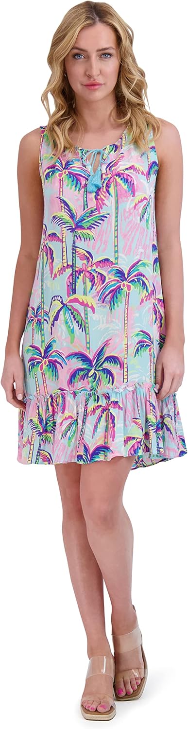 Stella Parker Women’s Ruffle Hem Tassel Dress