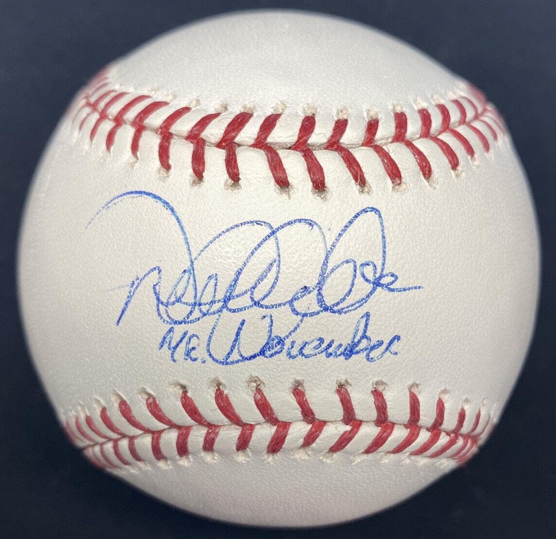 Amazon.com: Derek Jeter Mr. November Signed Baseball Steiner