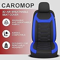 Vista 3 de CAROMOP Breathable Car Seat Cover 2 Front Seats, 3D Air Mesh Cloth Seat Covers for Cars, Universal Fit Automotive Car Interior Covers for SUV Vans