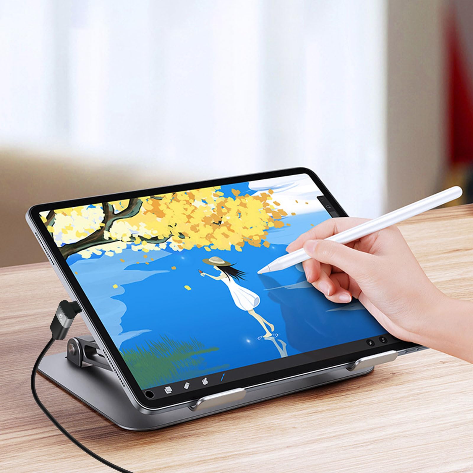 2 adattatori C a USB 3.1 (angolo di 90 gradi), convertitore da USB-C a USB-A, adattatore OTG per MacBook Pro 2019/2018, Samsung, laptop e altro ancora, grigio