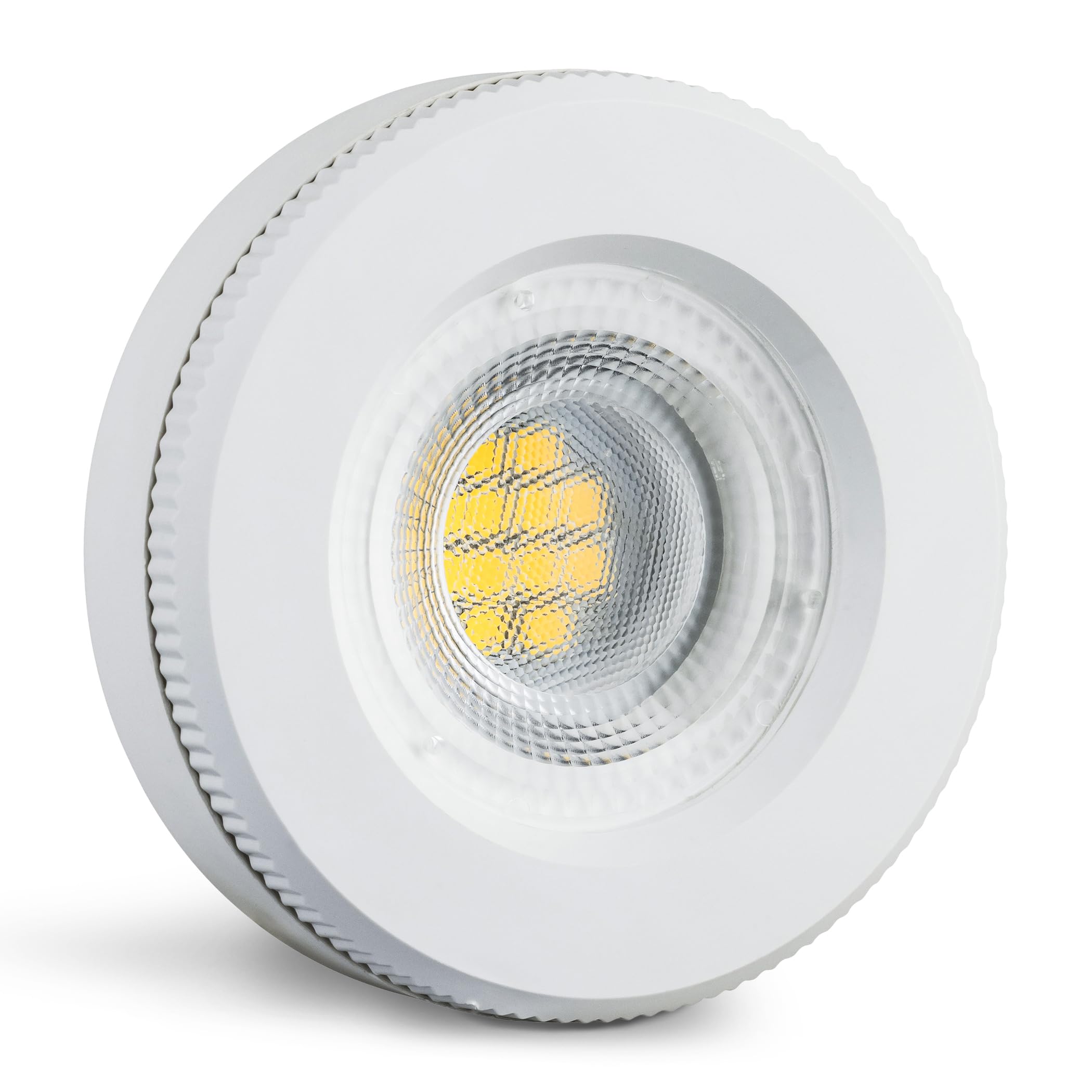 SEBSON Lampadina LED GX53 2,5W - Classe di Efficienza Energetica A | 450lm Bianco caldo 3000K, sostituisce Alogena 40W, Lampada LED piatta Ø73x27mm, 230V, Set da 10