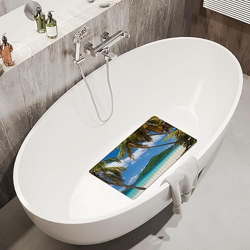 Miniatura 3 de Tapete verde para tina de baño, tapete de baño para mujer africana, antideslizante, de 15 x 27 pulgadas, tapete de baño negro afro con agujeros de