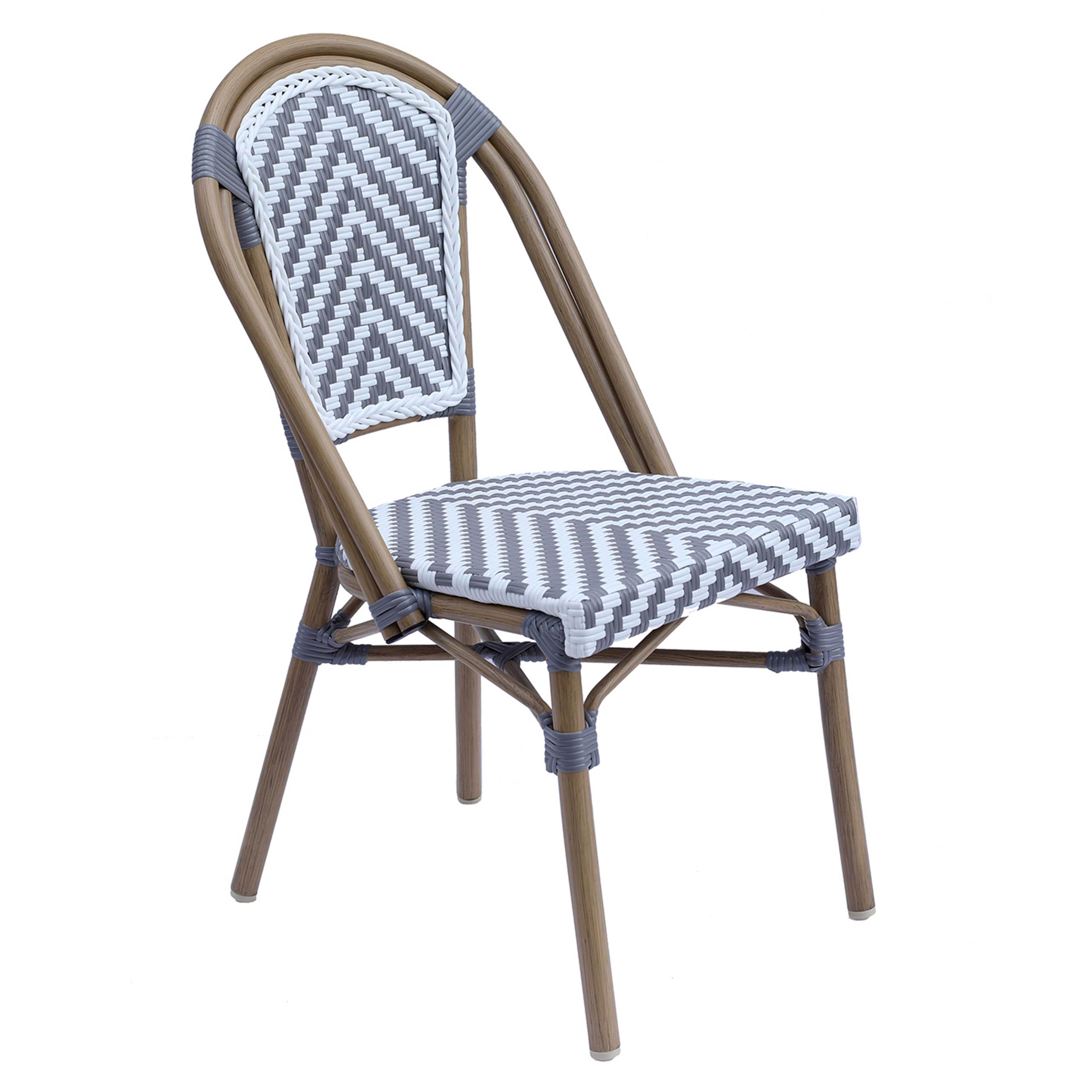 Oviala Chaise de terrasse en Aluminium et rotin synthétique