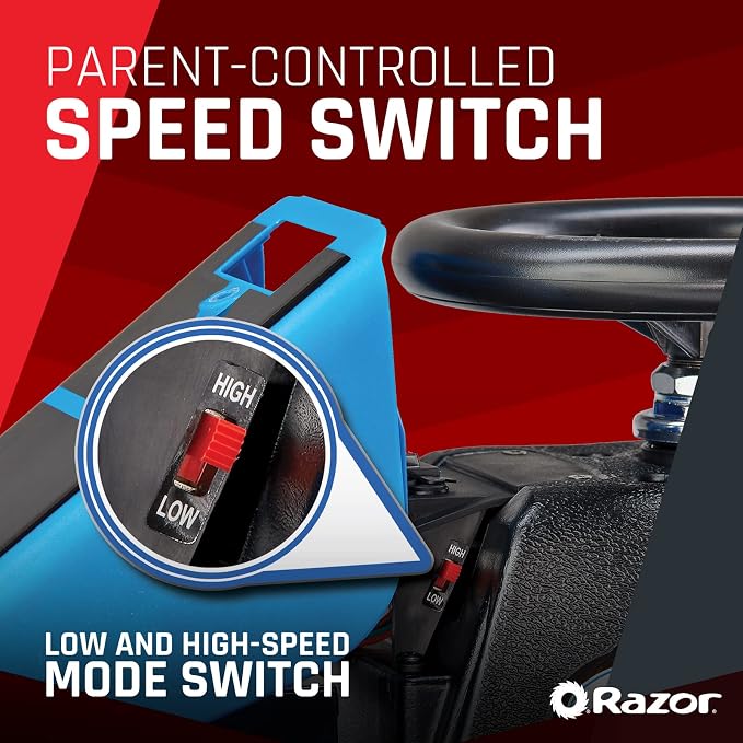 Kart Eléctrico Razor Crazy Cart Shift para Niños 6+ 12V miniatura 8