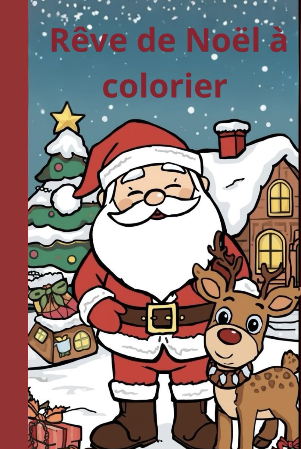 Rêve de Noël à colorier