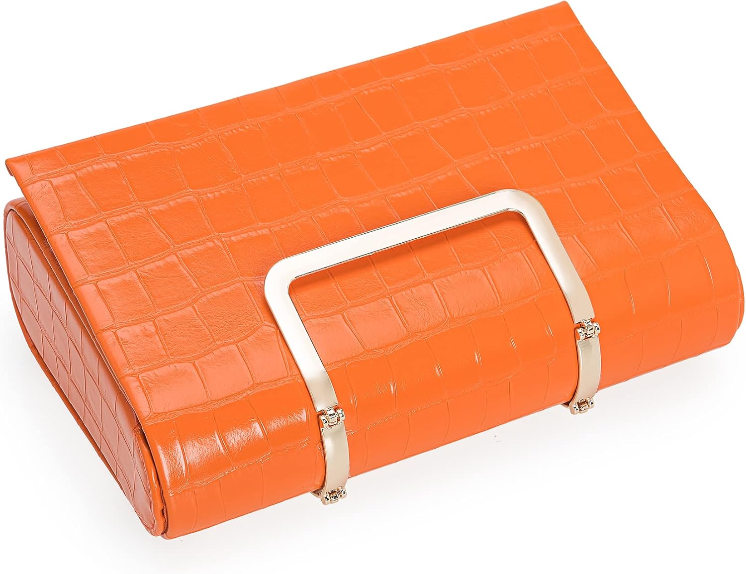 CHARMING TAILOR Small Crocodile Print Clutch Bag PU Alligator Handbag Women’s Clutch Purse