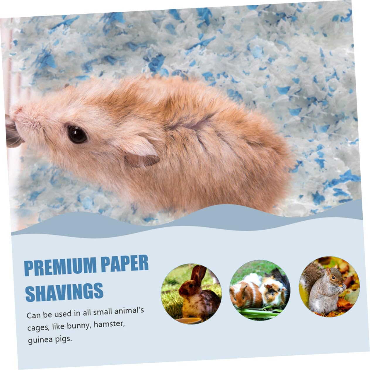 Happyyami 2borse Bedding Carta per Piccoli Animali Lettiera Assorbente e Antiodore per Criceti Porcellini e Conigli Sacchetti