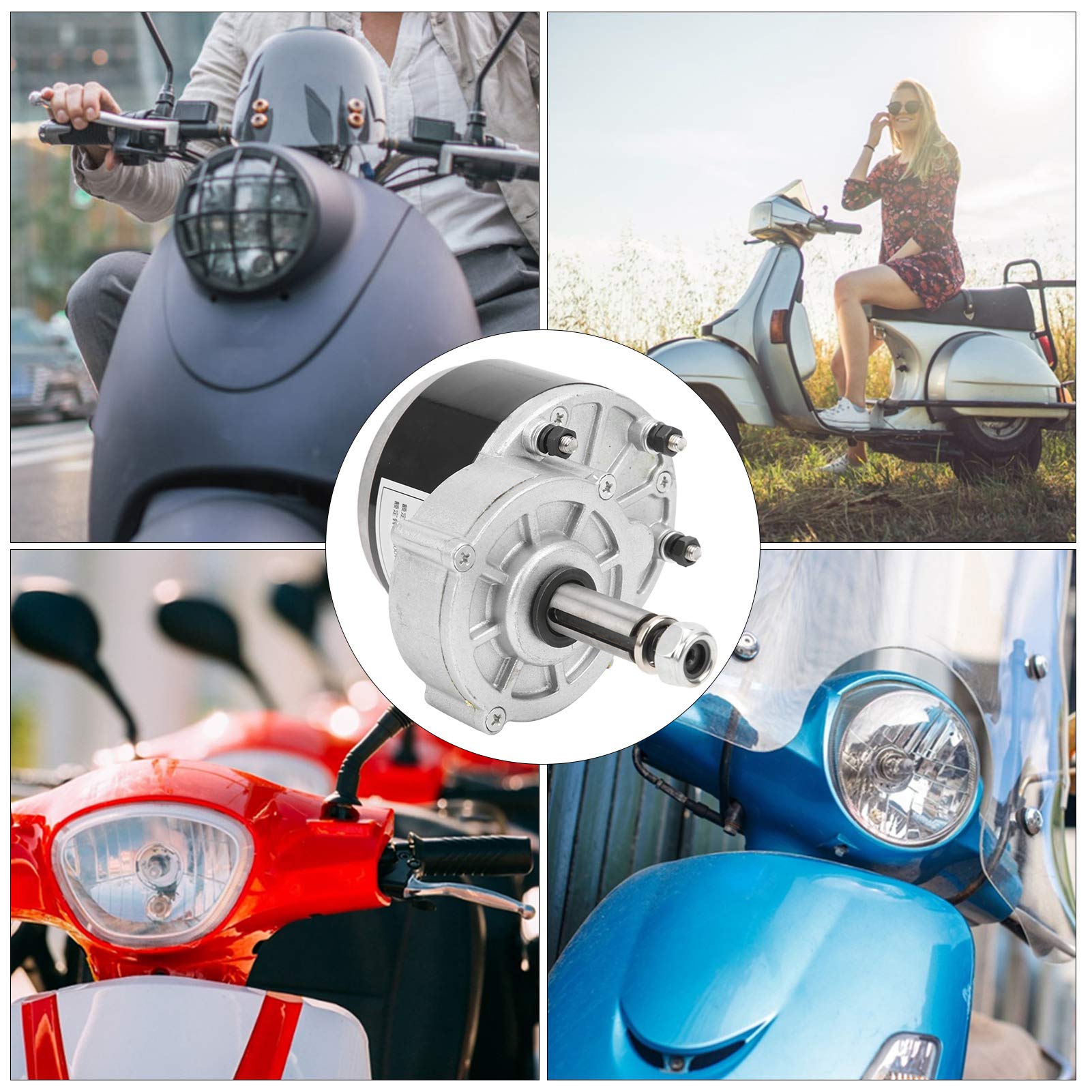 Motor Eléctrico, Motor de Reducción de Engranajes de Scooter Eléctrico de 24 V 250 W para Silla de Ruedas de Scooter de Equilibrio con Aleación de Aluminio de Alta Velocidad