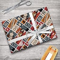 Vista 6 de GRAPHICS & MORE Rollos de papel de regalo con diseño de Chibi de Harry Potter