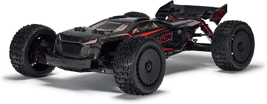ARRMA RC Truck 1/7 Talion 4x4 6S EXB BLX Brushless V6 Speed Truck RTR Lipo Battery and Charger Not Included Black, ARA7707V6T1