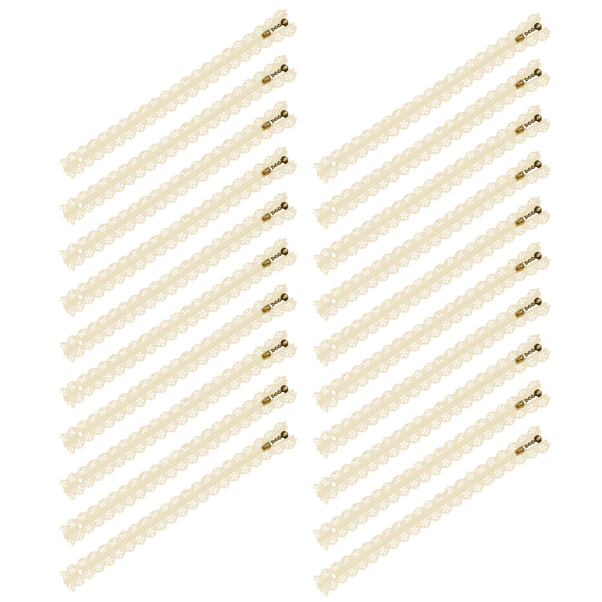 Amazon.com: Mandala Crafts Beige 8 Inch Lace Zippers for Sewing