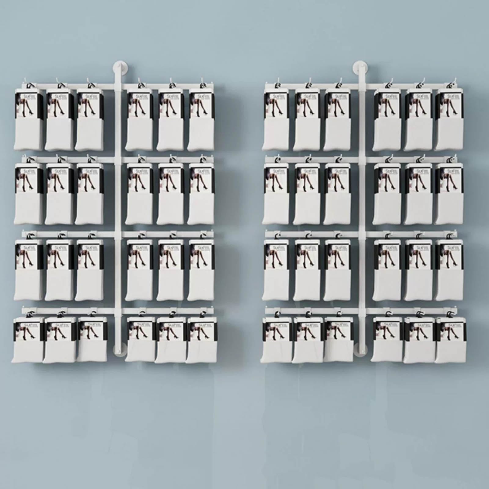 Expositor metálico de pared, estante comercial para joyería, calcetines, sombreros, llaveros, ropa interior, bufandas y juguetes, organizador de exhibición para boutiques y centros comerciales.