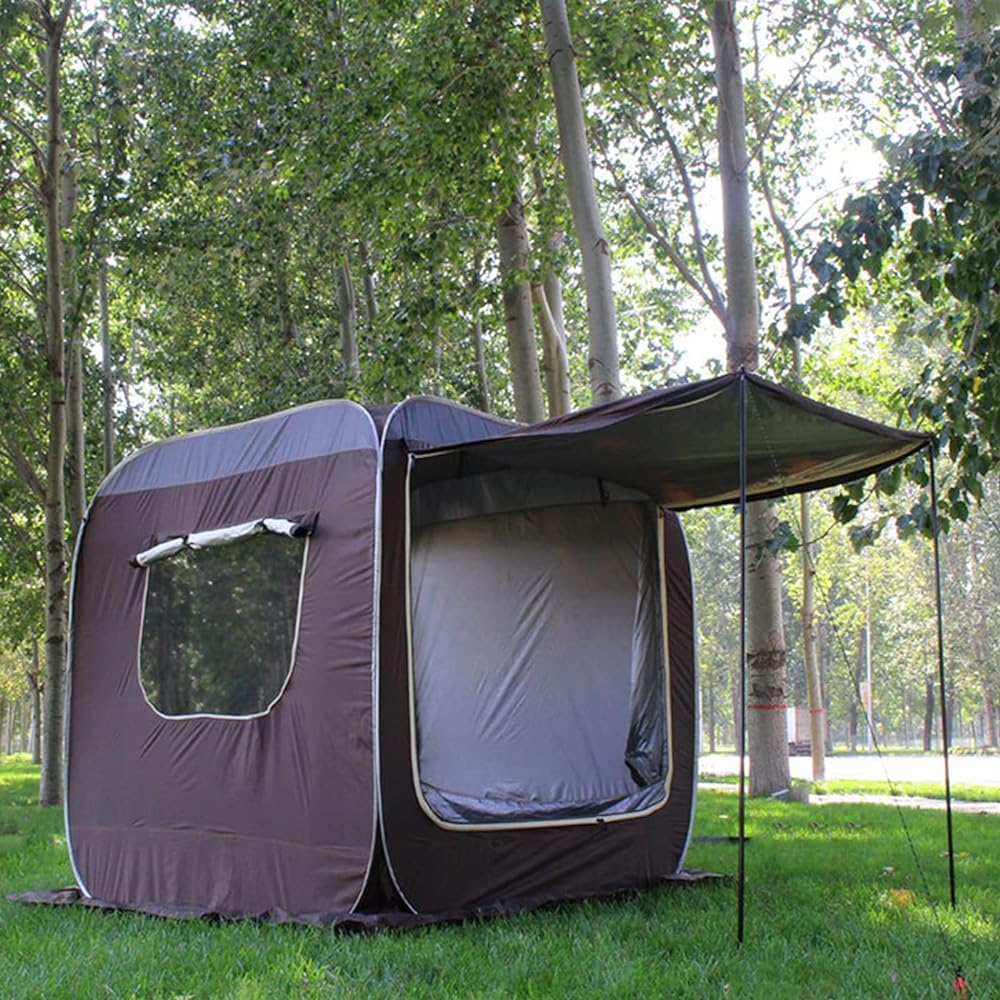Tente automatique de hayon de voiture, grand espace SUV Extension arrière, couverture de coffre portable, protection UV étanche pour camping