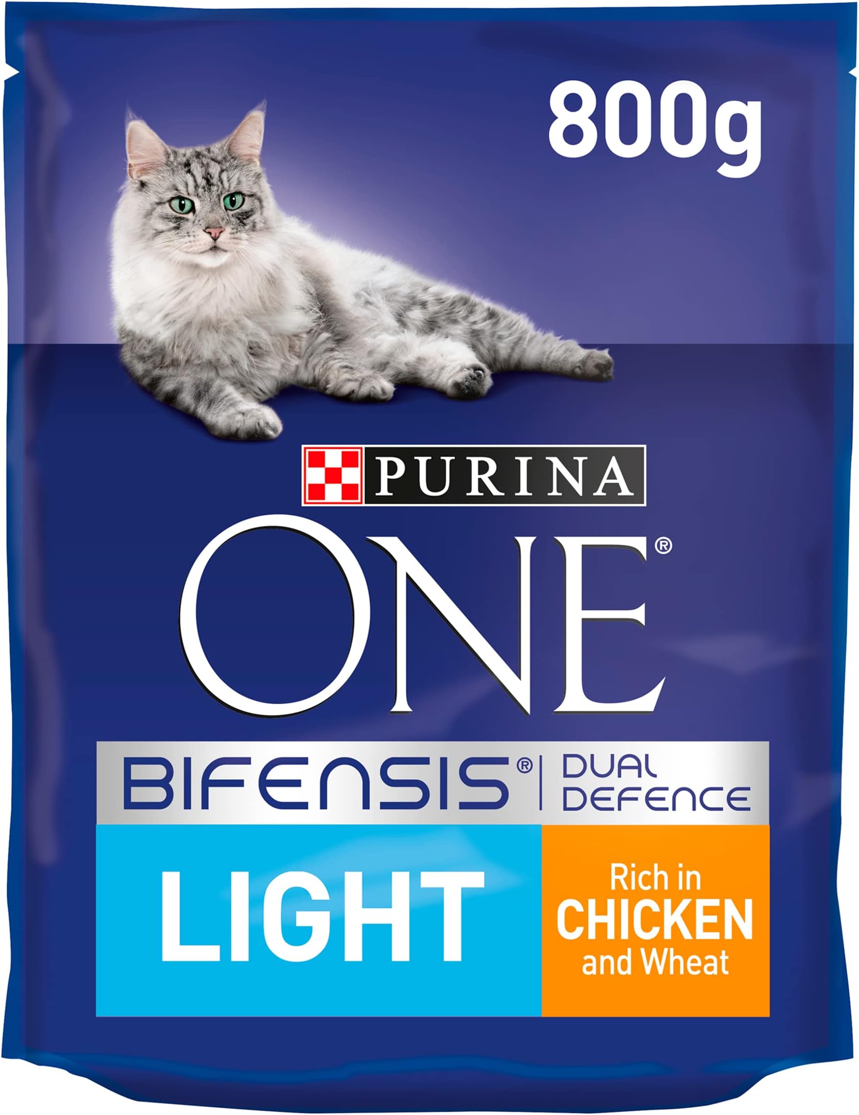 Light Dry Cat Food Chicken and Wheat 800g