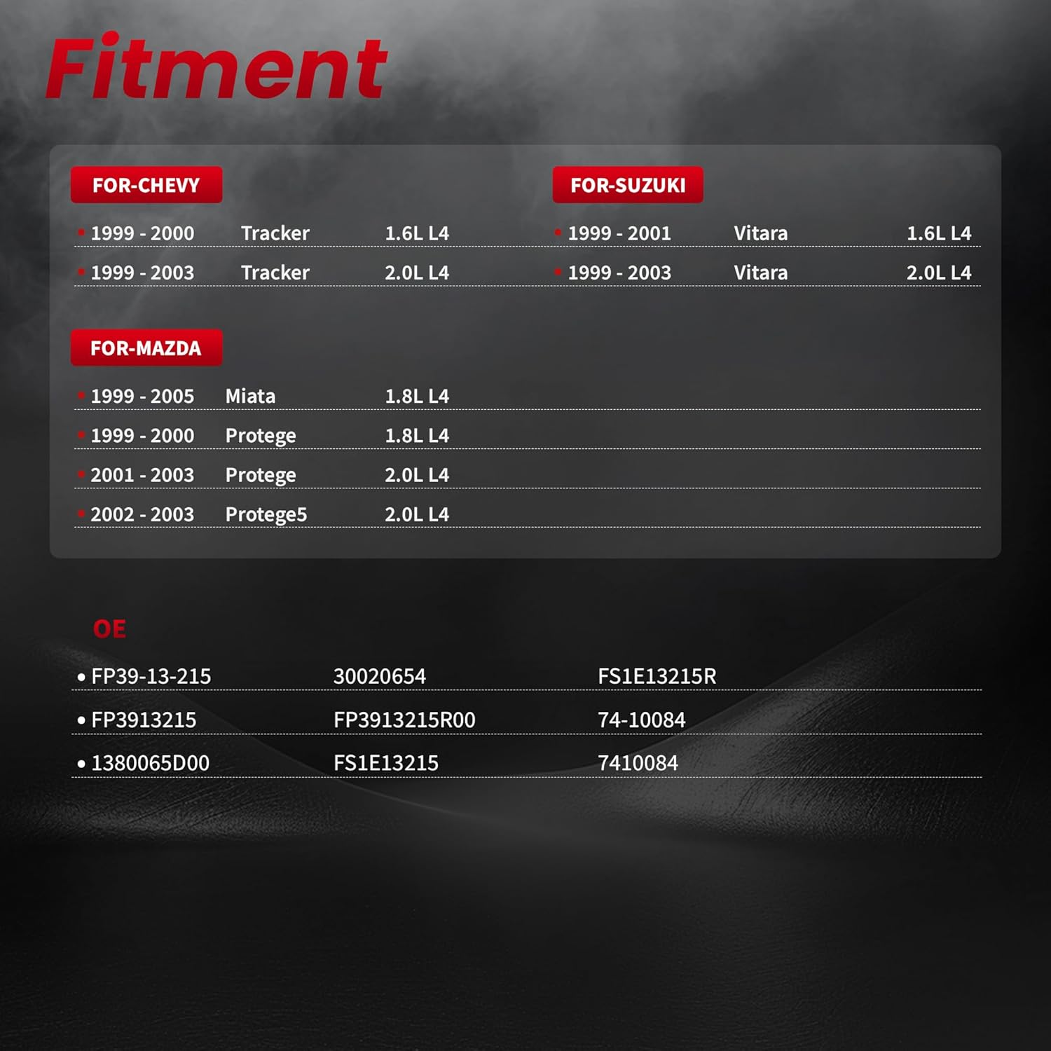 Mass Air Flow Sensor Meter Assembly fit for-Chevy Tracker 1999-2003 for-Mazda Miata 1999-2005 Protege 1999-2003 Protege5 2002 2003 for-Suzuki Vitara 1999-2003 FP3913215,1380065D00