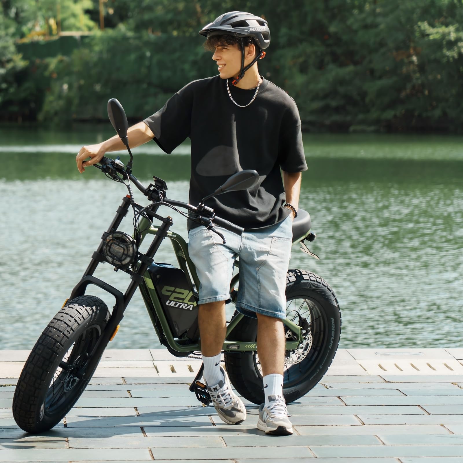Fafrees F20 Ultra E Bike 20 * 5.0 Zoll Elektrofahrrad, 48V 25Ah Akku City E-Bike, Fatbike Motor 75N.m, EU-typgenehmigt (L1e-B), Mountainbike Reichweite bis zu 140-200Km