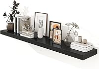 Vista 69 de Estantes flotantes de 12 pulgadas de profundidad, juego de 2 estantes flotantes marrones de 16 pulgadas, estantes rústicos de 16 pulgadas de ancho x