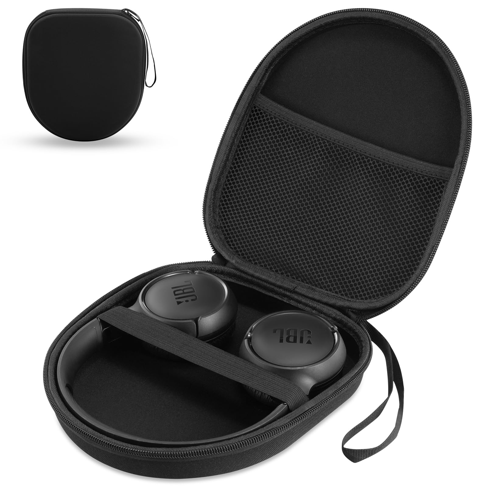 Borsa compatibile con JBL Tune 510BT 520BT 500 720 BT 770 NC 760 NC, Sony WH-CH520 WH-CH720N, cuffie wireless con cancellazione del rumore, custodia portatile per cuffie da viaggio (Nero)