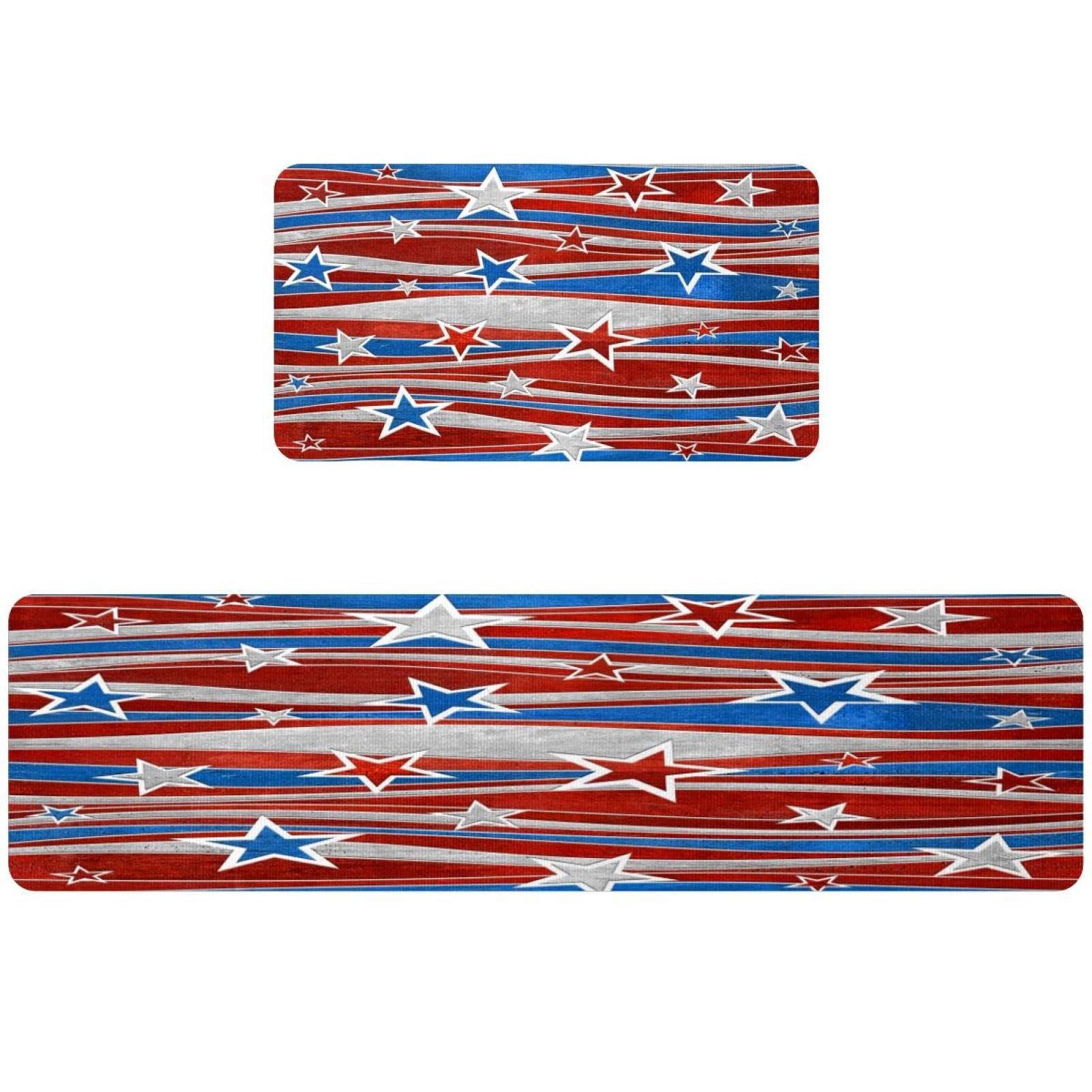 Alfombrillas de cocina anti resbalones de Navidad alfombras de suelo absorbentes pack de 2