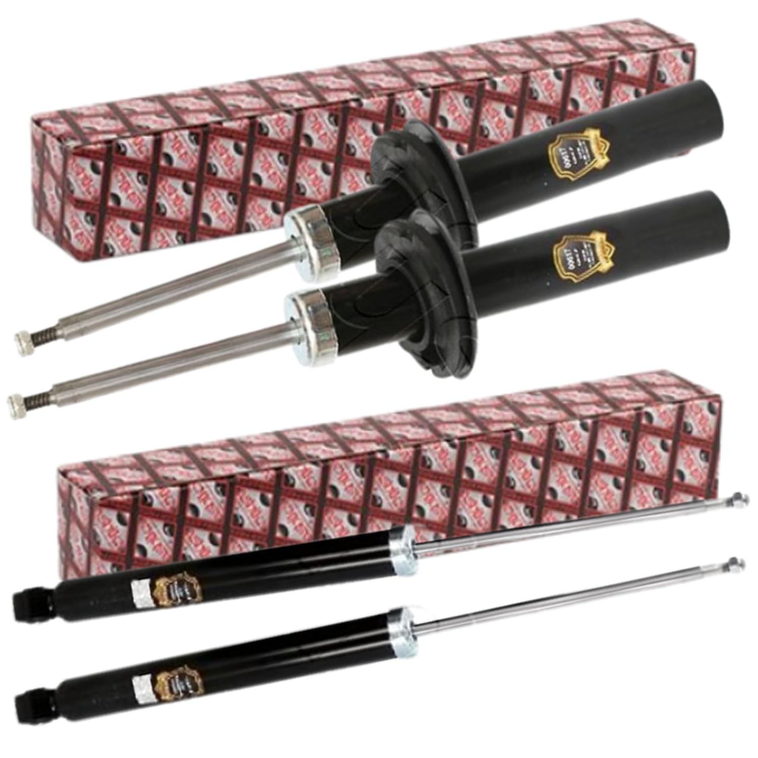 KIT 4 AMMORTIZZATORI, COPPIA AMMORTIZZATORI ANTERIORI E COPPIA POSTERIORI COMPATIBILI CON A4 AVANT 2.0 TDI