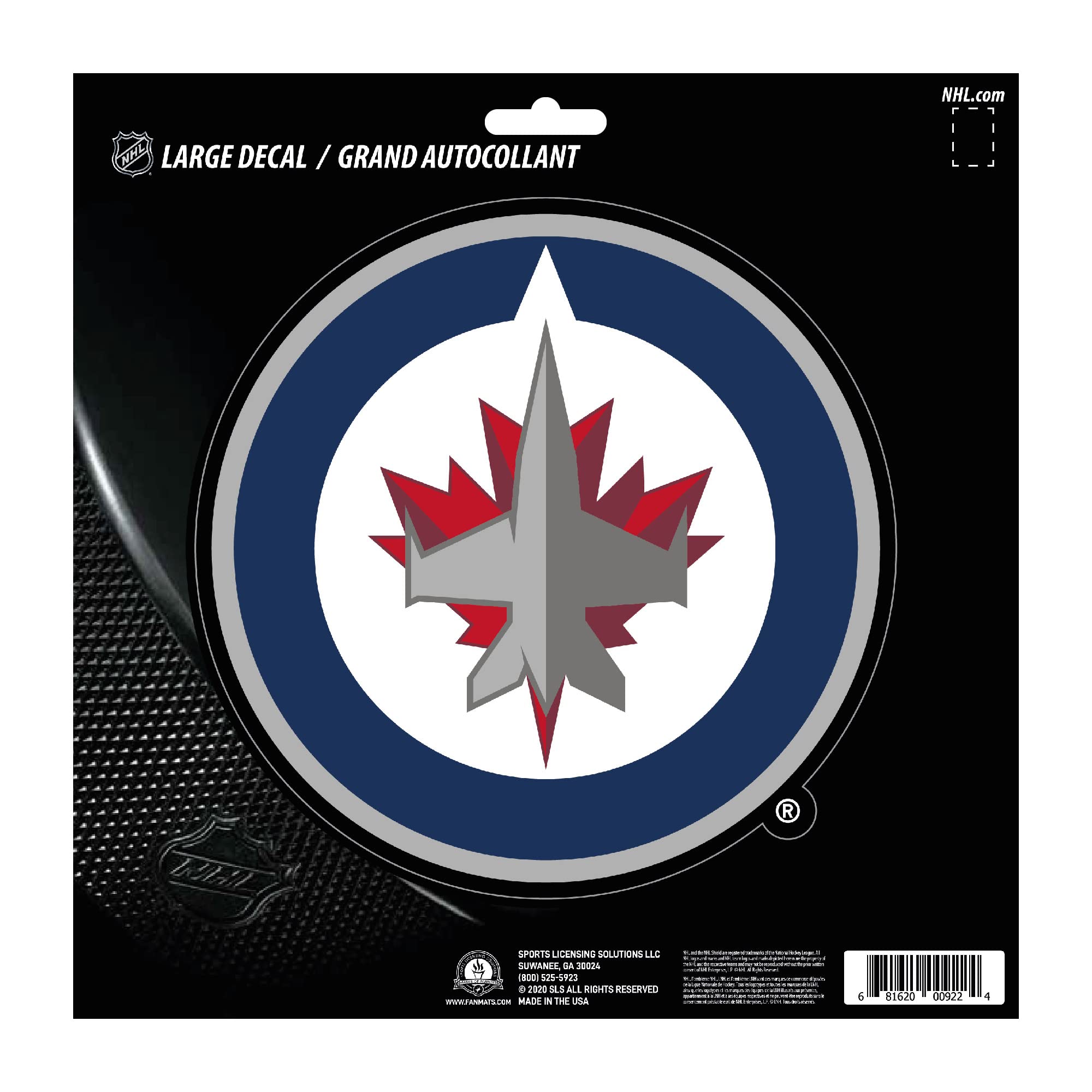 Autocollant Winnipeg Jets FANMATS 30849 pour supporter de hockey NHL