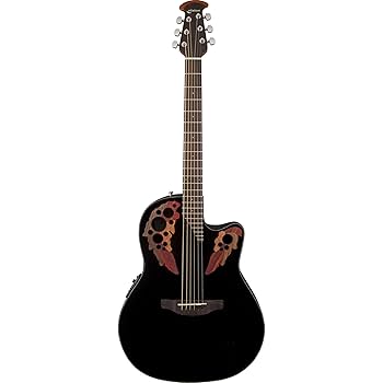 Amazon | OVATION CE44-5-G BLK Celebrity Elite Exotic Mid