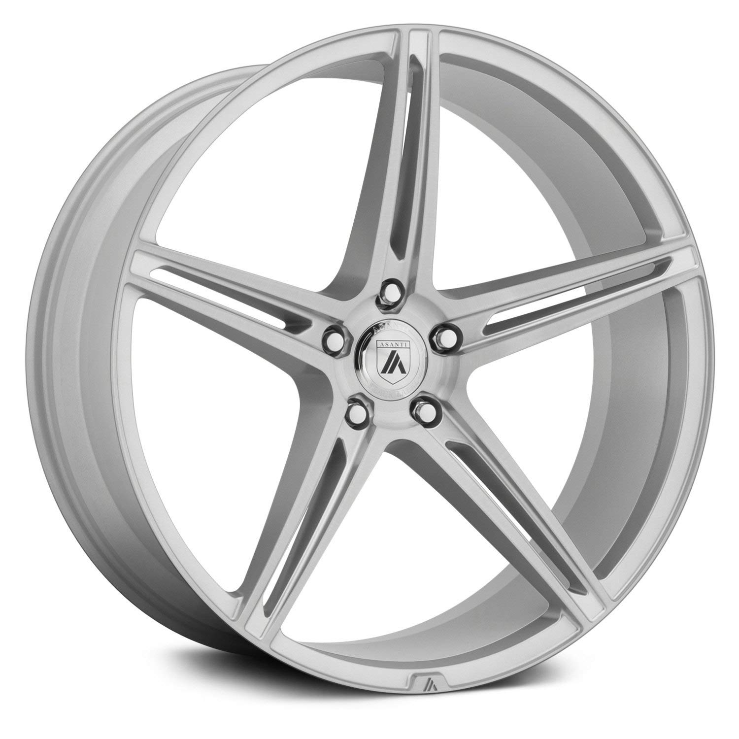 Asanti Black AB22 22X10.5 5X115 BRUSHED SLV 25MM - ABL22-22051525SL