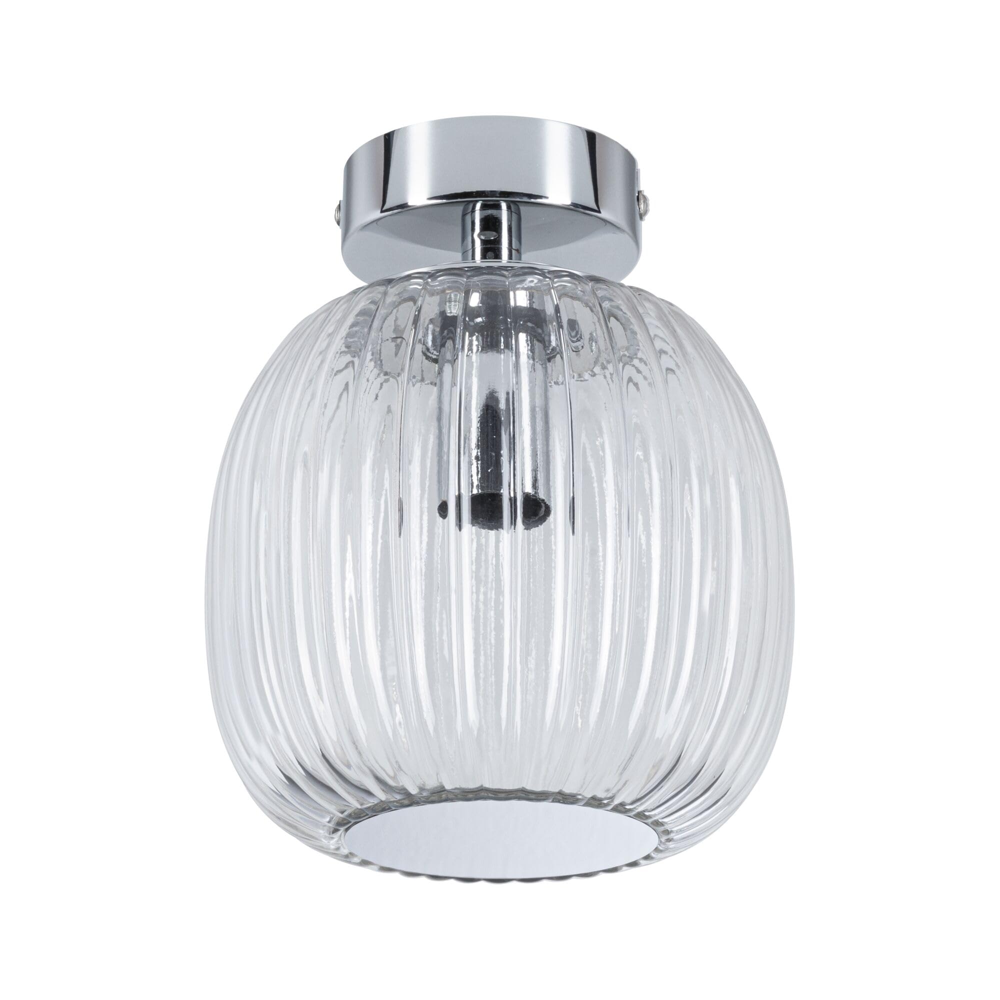 Paulmann 71141 Selection Bathroom plafonnier Ruya IP44 E14 230V max. 20W Verre, Chrome applique/plafonnier, éclair. salle de bain - lum. sans ampoule