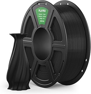 DEEPLEE PLA PRO Filament 1.75mm, Stärkere Zähigkeit 3D Drucker Filament, PLA Filament Maßgenauigkeit ±0.02 mm, Sauber gewickelt, Einfach zu Drucken, Passend für die meisten FDM 3D Drucker, Schwarz 1KG