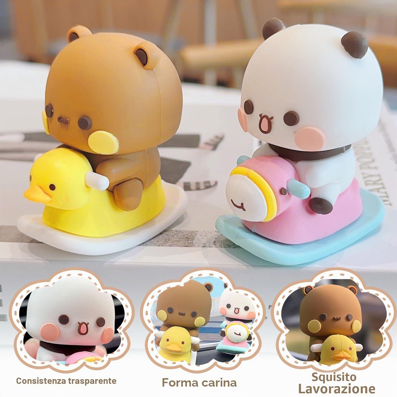 Bubu Dudu Figure 2 Pezzi Decorazione per Cruscotto