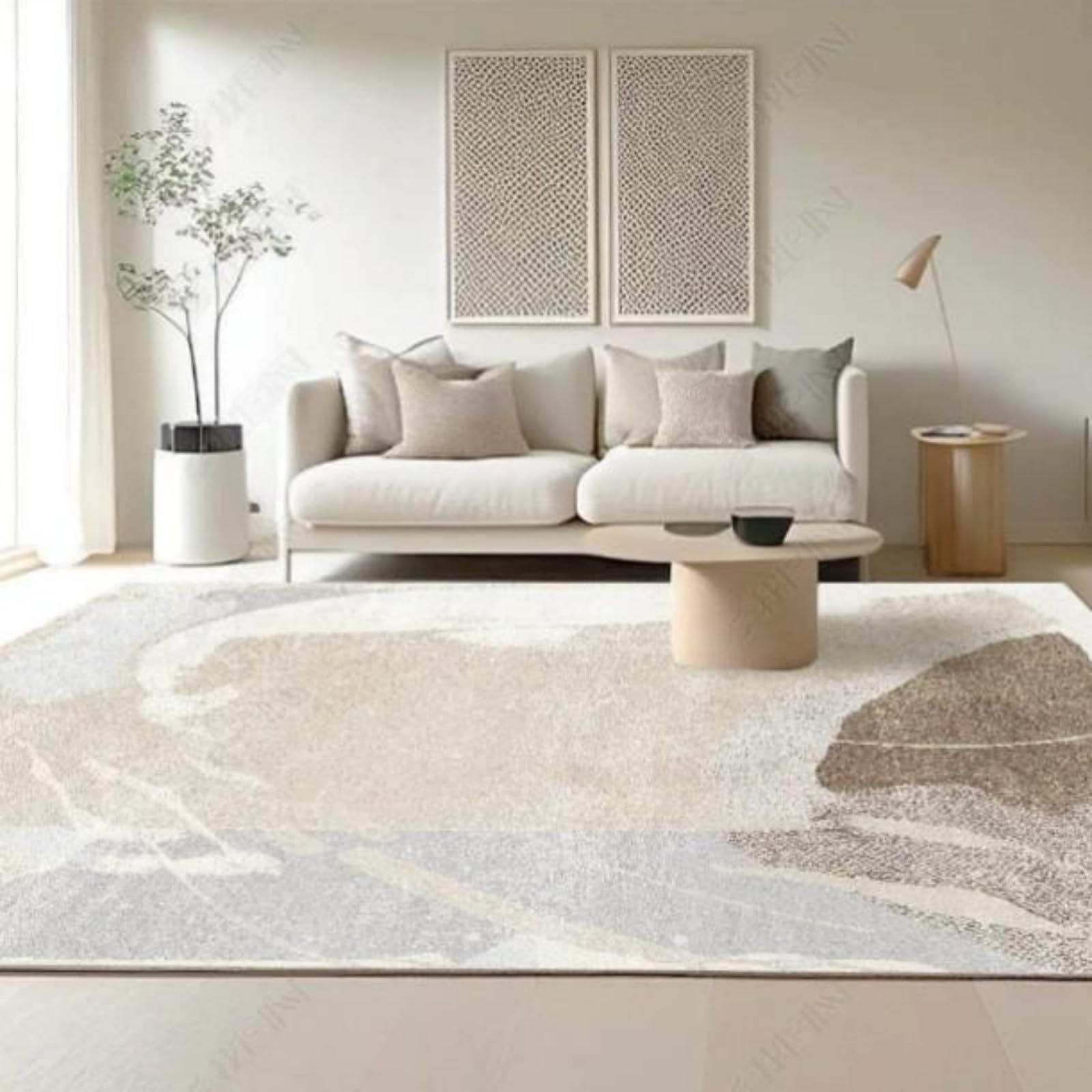 Tapis de salon minimaliste abstrait pour sublimer votre intérieur