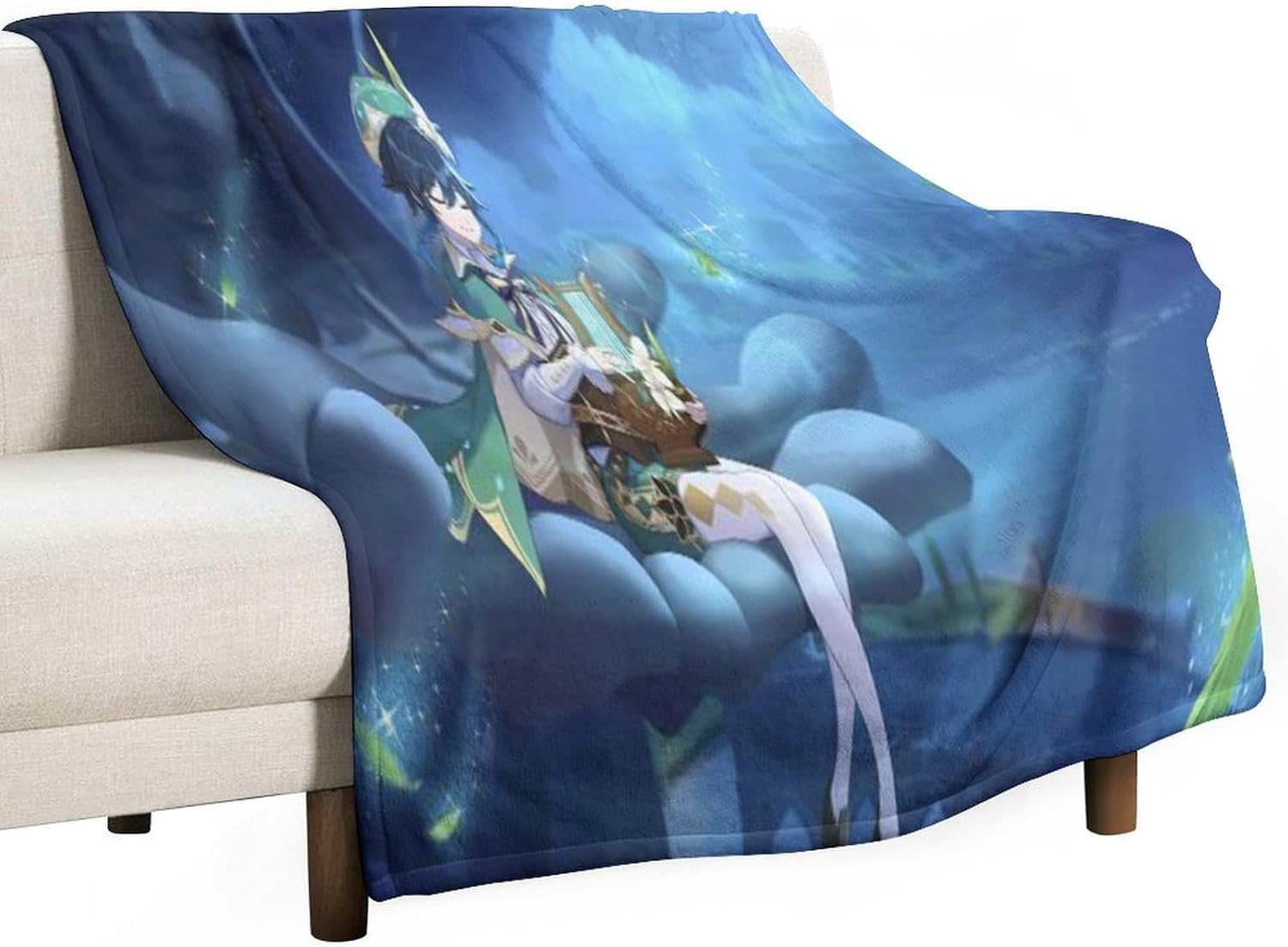 毛布 シングル ブランケット マイクロファイバー 暖かい 毛布 洗える 原神【温迪 Venti ウェンティ】 掛け布団 寝具 かわい