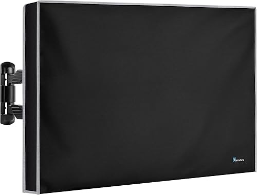 Garnetics cobertor para televisor exterior. Para televisores planos de 22" a 75". Impermeable y de cobertura total. Universal para cualquier montura
