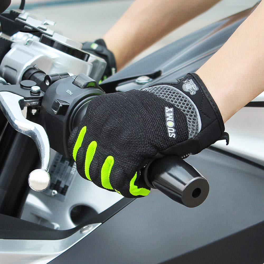 Guantes De Ciclismo con Dedo Completo, Pantalla Táctil Ligera Y Transpirable, para Ciclismo Caza Senderismo Escalada Deportes Al Aire Libre, Unisexo,Orange-L