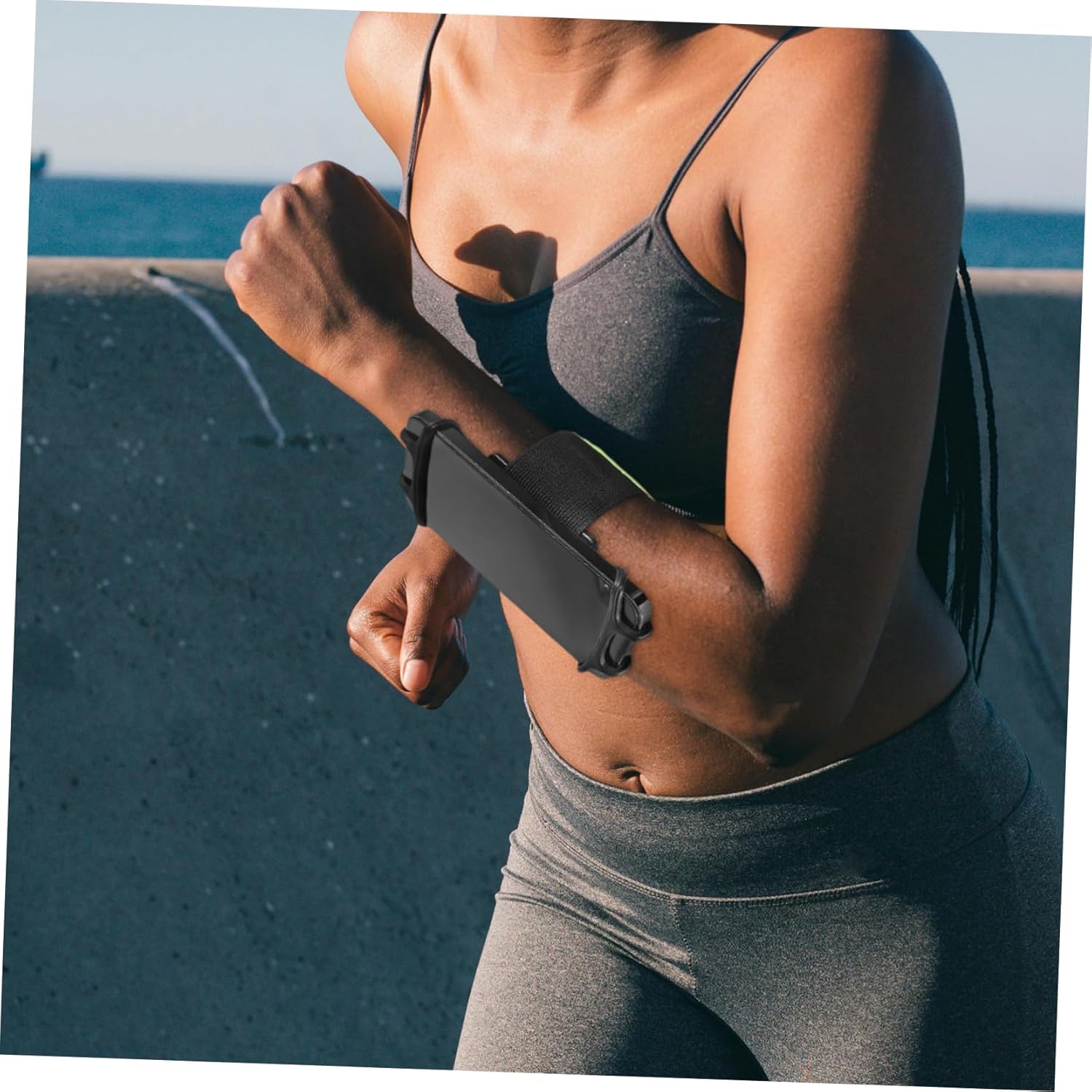 OUNONA 10pcs Magnetic Phone Holder for Neck Running Phone Arm Band Hands Detachable Strap for Walking