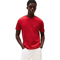 Tommy Hilfiger Uomo T-Shirt Maniche Corte Essential con Taschino sul Petto