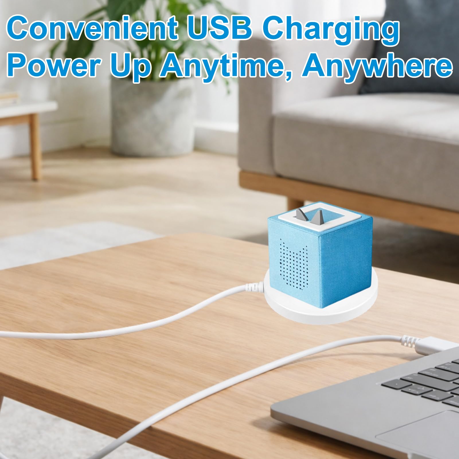 9V Chargeur USB pour Toniebox 1.8M Audio Tonie Box Station de Charge Peut Remplacer Adaptateur Le Câble de Charge d'origine DC 5,5 mm x 2,5 mm
