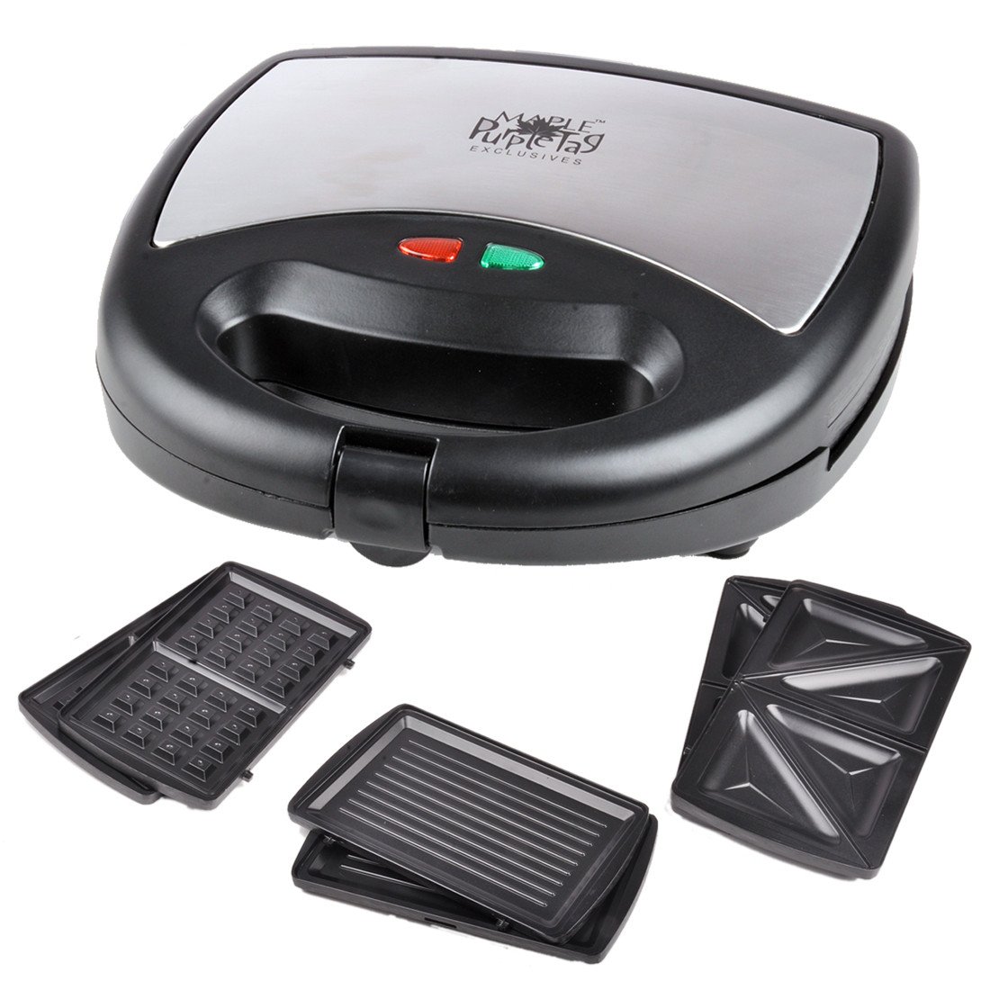 Buy Maple 750Watt Sandwich Toaster/Maker with 3 Changeable Plates of